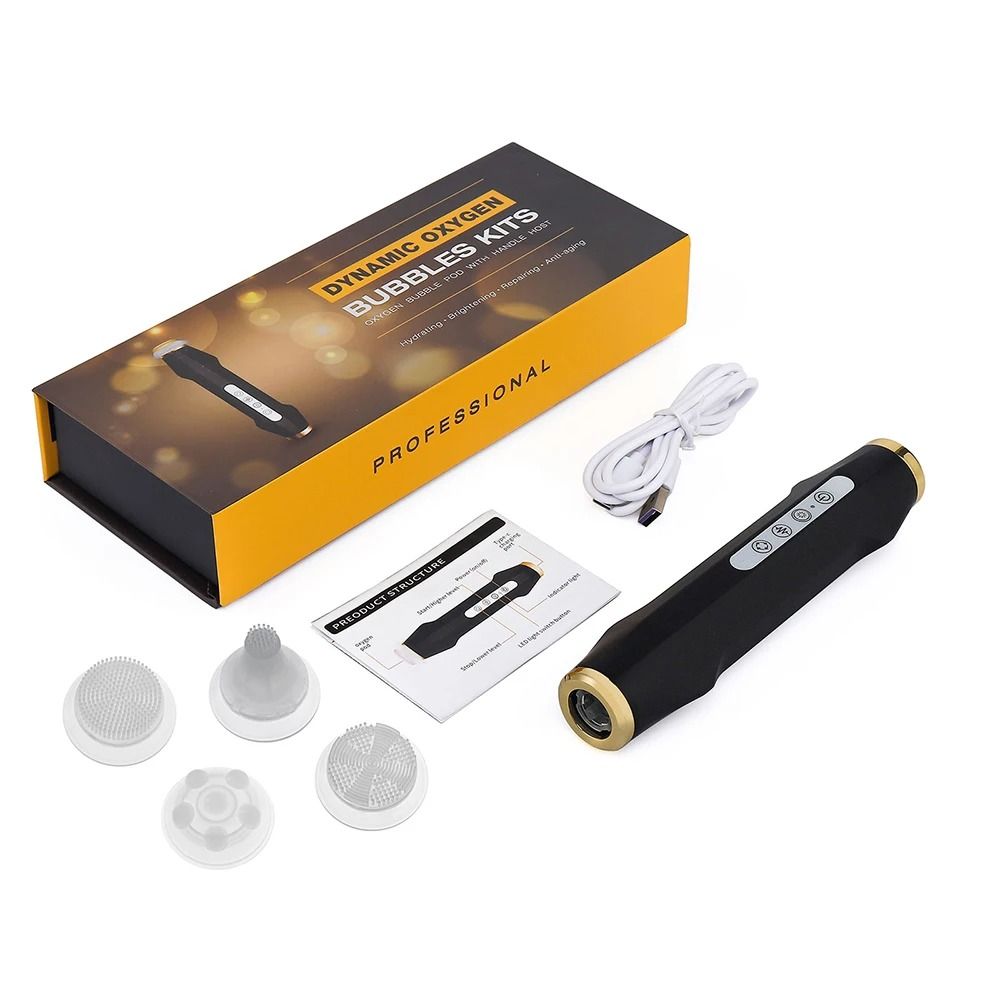 Oxygen Bubble Pen Facial Skin Care Device With 7 Color LED Light Therapy 7
