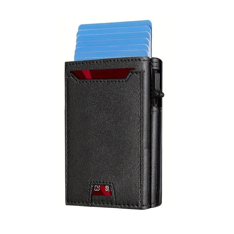 Mens RFID Blocking Business Wallet With MultiCard Slots And Magnetic Closure 8