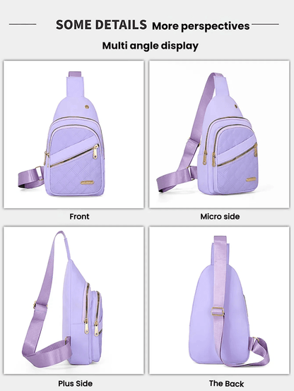 Womens Casual Chest Bag Lightweight Travel Shoulder Bag 1
