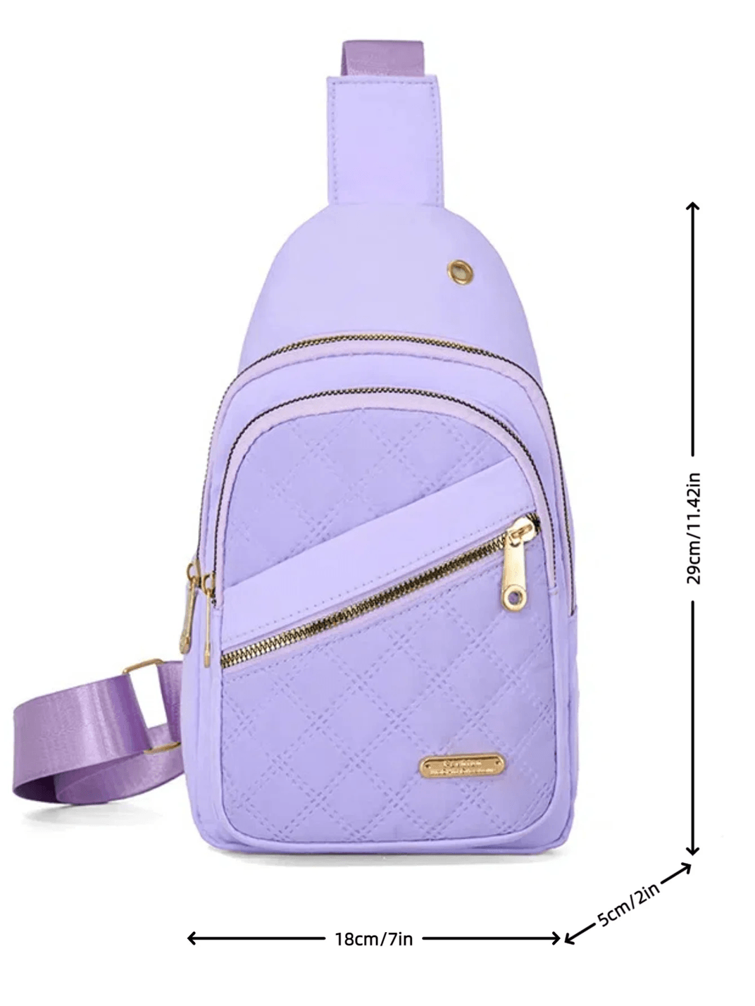 Womens Casual Chest Bag Lightweight Travel Shoulder Bag 2