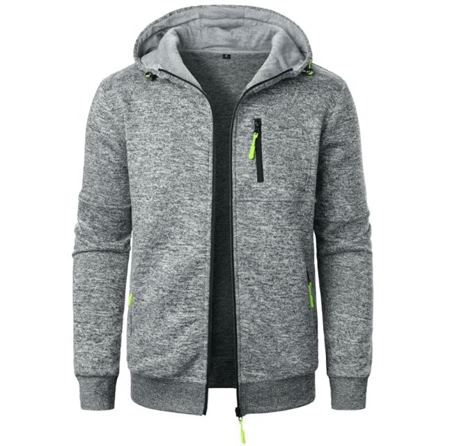 Mens Oversized Hoodie Jacket Winter Warm Zipper Sweatshirt 1