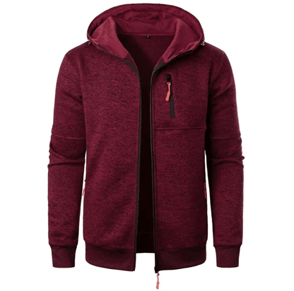 Mens Oversized Hoodie Jacket Winter Warm Zipper Sweatshirt 3