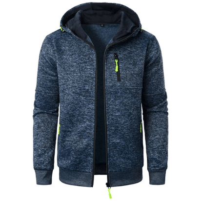 Mens Oversized Hoodie Jacket Winter Warm Zipper Sweatshirt 4