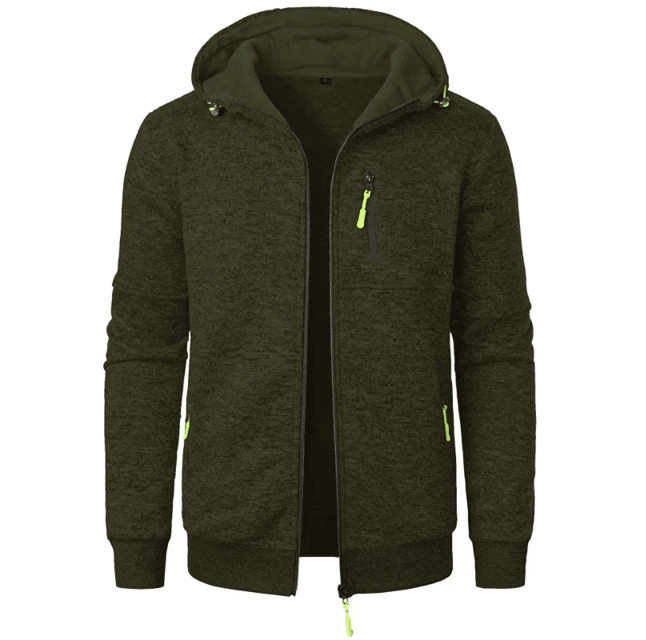 Mens Oversized Hoodie Jacket Winter Warm Zipper Sweatshirt 5