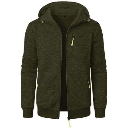 Mens Oversized Hoodie Jacket Winter Warm Zipper Sweatshirt 5