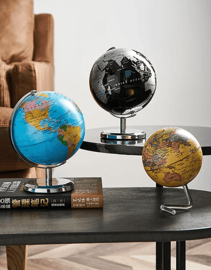 Metal Rotating Globe Educational Desktop Decoration For Home And Office 1
