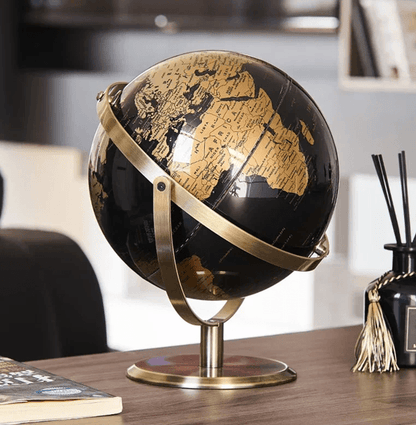 Metal Rotating Globe Educational Desktop Decoration For Home And Office 2
