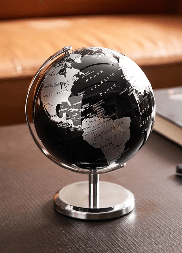 Metal Rotating Globe Educational Desktop Decoration For Home And Office 3