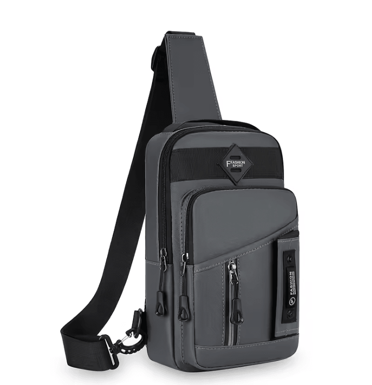Mens Outdoor Chest Bag Stylish Nylon Crossbody Sling With Multiple Compartments 4