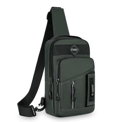Mens Outdoor Chest Bag Stylish Nylon Crossbody Sling With Multiple Compartments 6