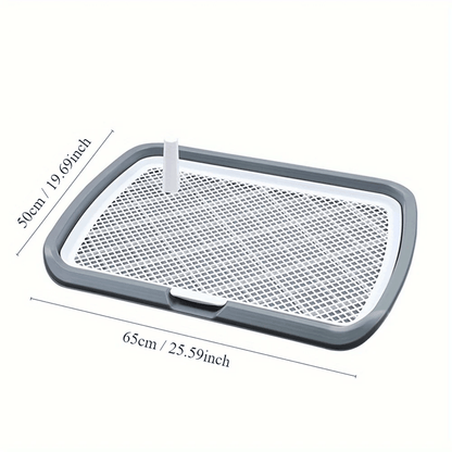 Dog Potty Training Toilet Tray With Removable Net And Reusable Pee Pad Holder 1