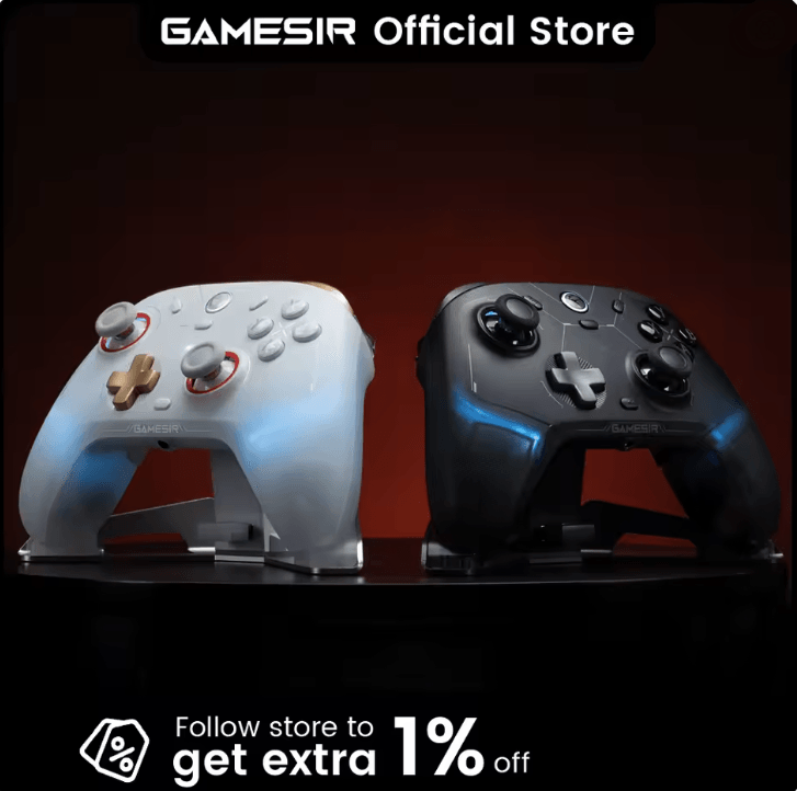 GameSir Cyclone 2 Wireless Controller with Hall Effect Triggers for Switch iPhone and Android