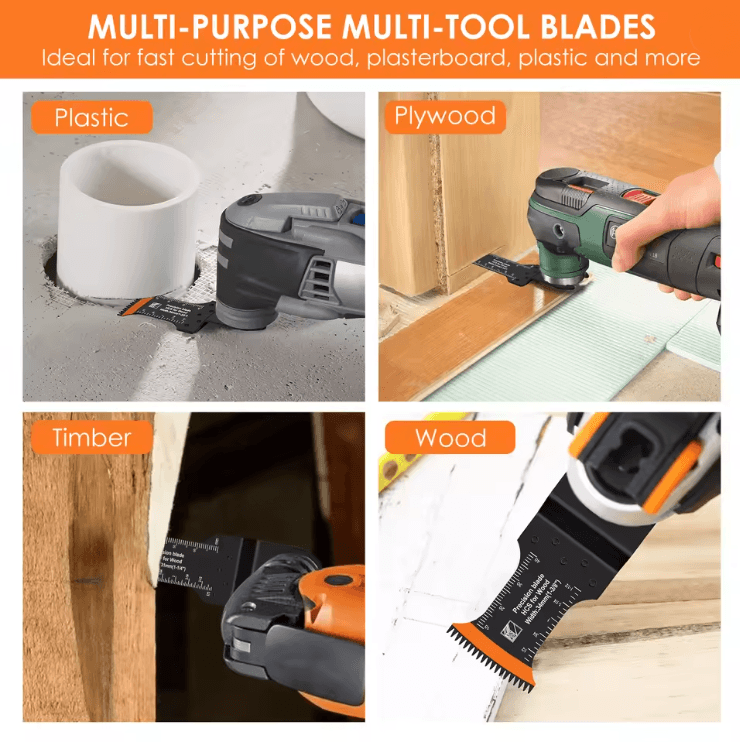 Japanese Oscillating Saw Blades High Carbon Steel Bi Metal Multitool Cutter Set 1