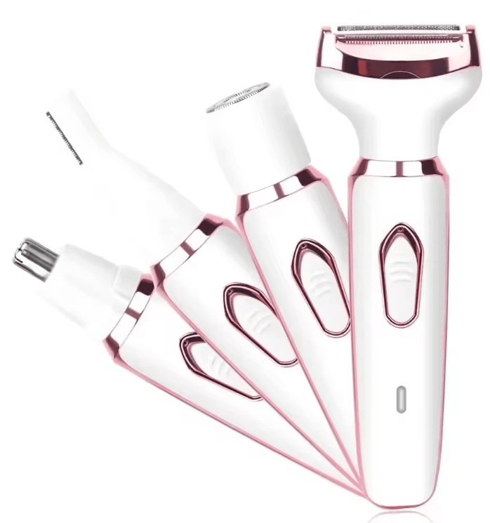 4 in 1 Electric Epilator and Hair Removal Trimmer for Face and Body