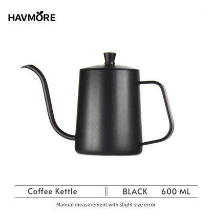Stainless Steel Gooseneck Kettle 600ml Barista Coffee Pour Over Pot 2