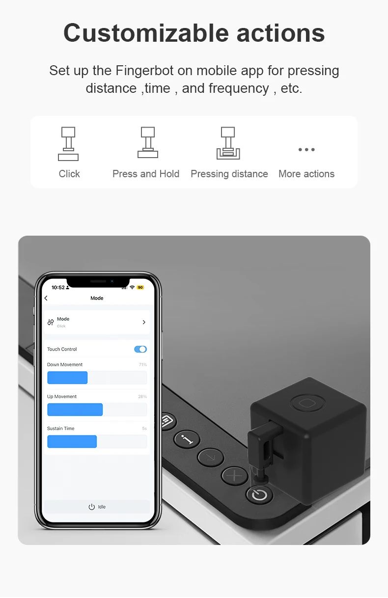 Smart Fingerbot Button Pusher Robot With Bluetooth And Zigbee Options 5