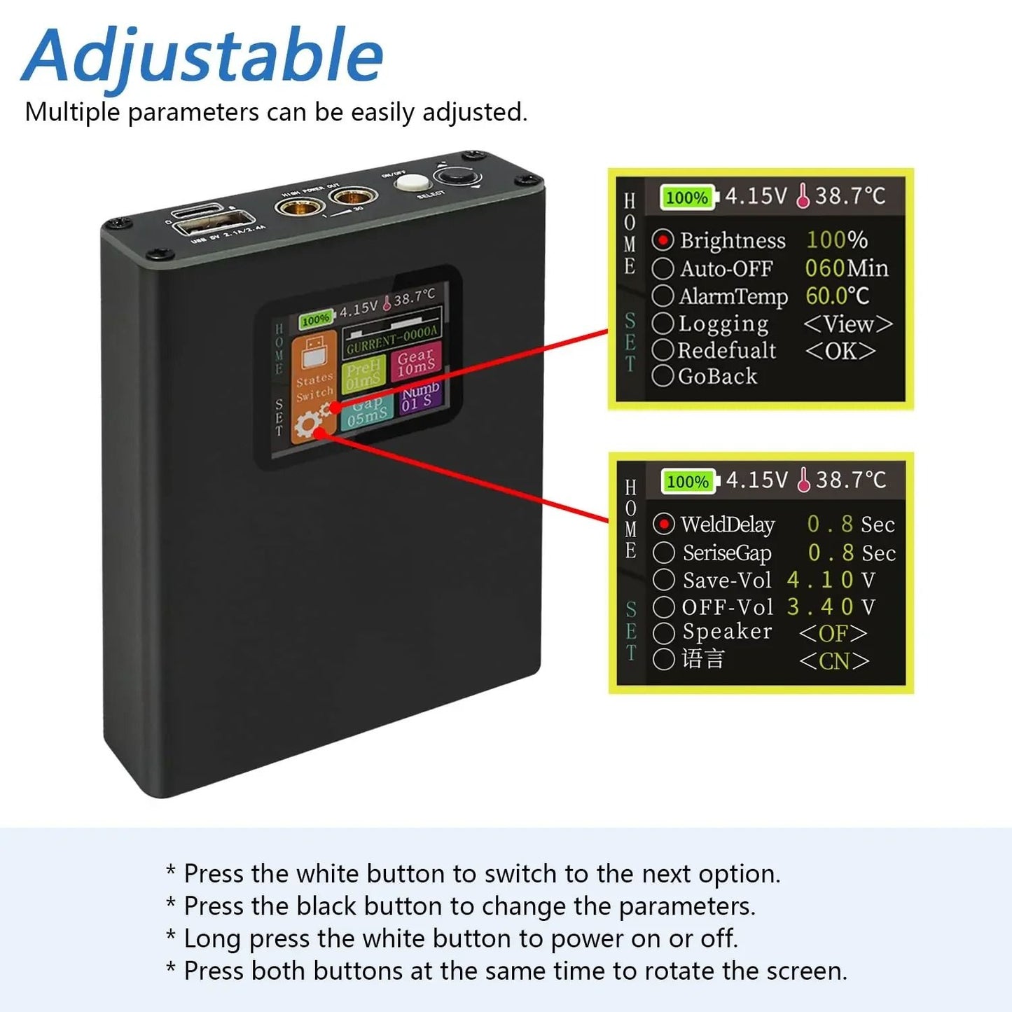Digital Portable Spot Welder Kit With Adjustable Speed And Display For 18650 Lithium Battery Projec 5