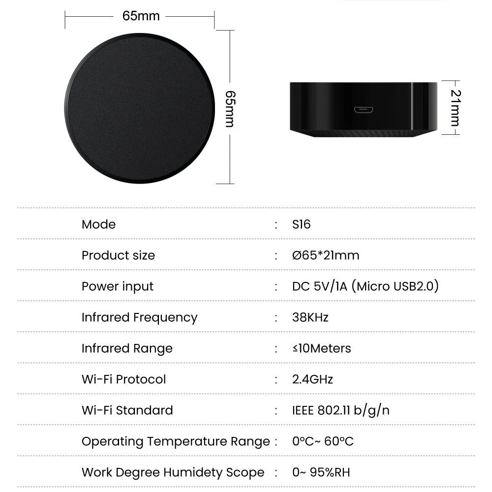 Smart WiFi Universal Remote Control With Tuya App For Air Conditioners TVs And Home Devices 5