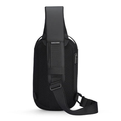 Waterproof Hard Shell Crossbody Bag with USB Charging Port
