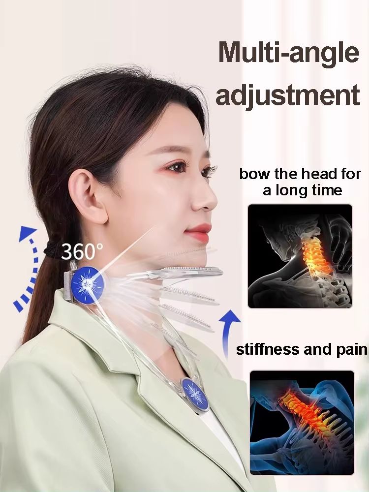Adjustable Neck Stretcher Cervical Traction Device  Relieve Neck  Shoulder Pain Correct Posture 1