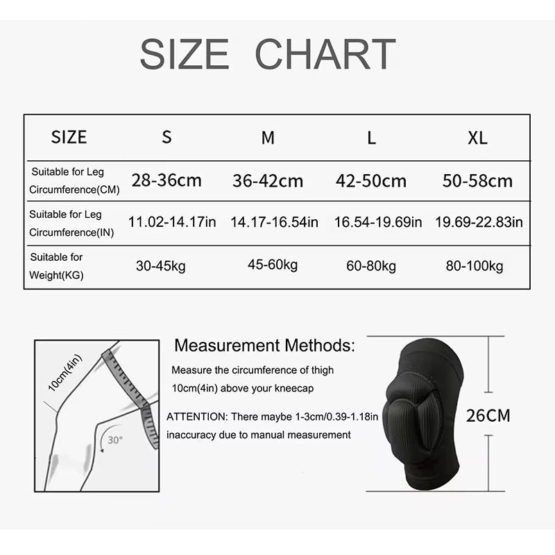 Thickened Sports Knee Pads  NonSlip Fitness  Basketball Knee Support Brace For Men And Women 1