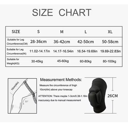 Thickened Sports Knee Pads  NonSlip Fitness  Basketball Knee Support Brace For Men And Women 1