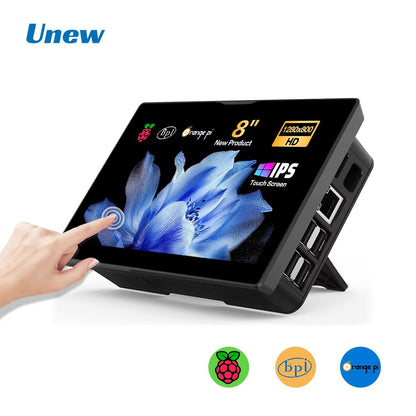 8Inch Raspberry Pi 54 Touchscreen Monitor  1280x800 LCD With Builtin Fans  Speaker 6