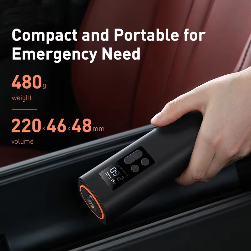 Baseus Mini Car Air Compressor  12V 150PSI Portable Tire Inflator With Smart Digital Display 3