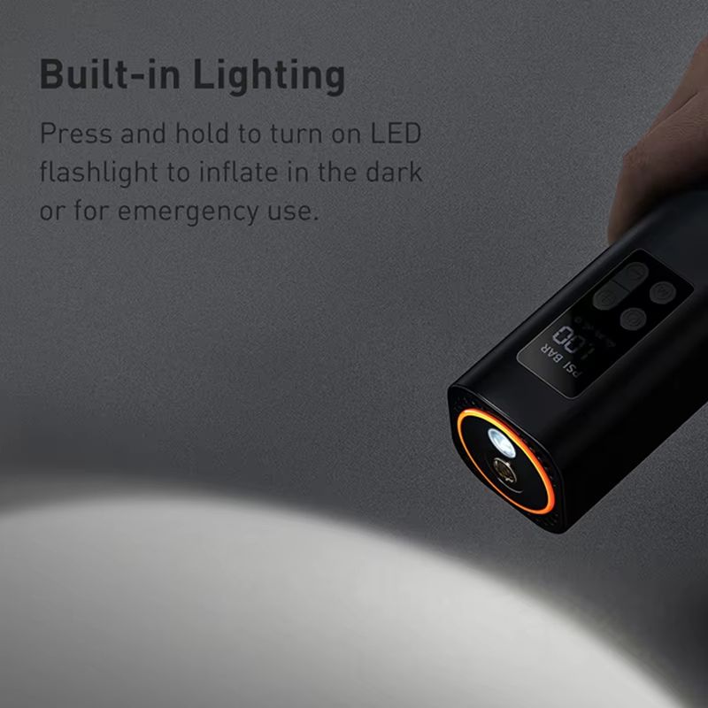 Baseus Mini Car Air Compressor  12V 150PSI Portable Tire Inflator With Smart Digital Display 4