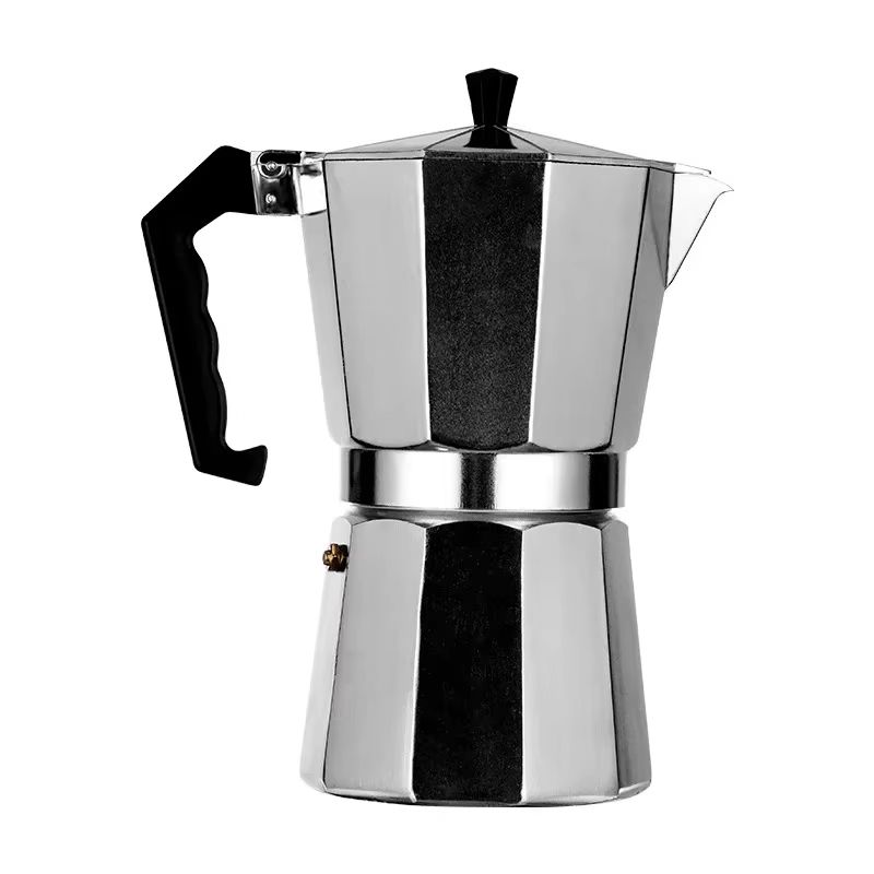 Mocha Coffee Pot – Italian Aluminum Octagonal Coffee & Tea Maker, Portable Espresso Brewer