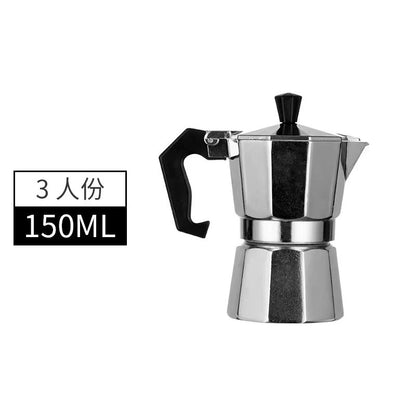 Mocha Coffee Pot  Italian Aluminum Octagonal Coffee  Tea Maker Portable Espresso Brewer 11