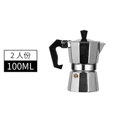 Mocha Coffee Pot  Italian Aluminum Octagonal Coffee  Tea Maker Portable Espresso Brewer 12