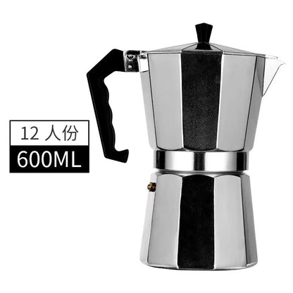 Mocha Coffee Pot  Italian Aluminum Octagonal Coffee  Tea Maker Portable Espresso Brewer 14