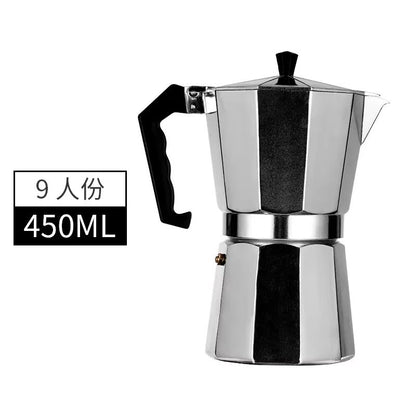 Mocha Coffee Pot  Italian Aluminum Octagonal Coffee  Tea Maker Portable Espresso Brewer 15