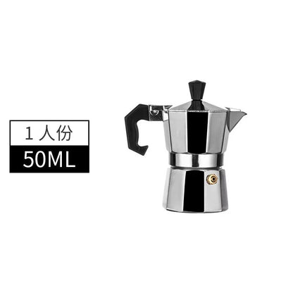 Mocha Coffee Pot  Italian Aluminum Octagonal Coffee  Tea Maker Portable Espresso Brewer 6
