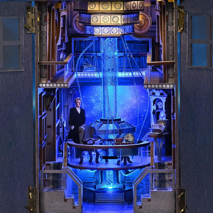Doctor Who TARDIS Book Nook Kit  3D DIY Wooden Puzzle Bookshelf Insert  Handmade Model Decoration 4