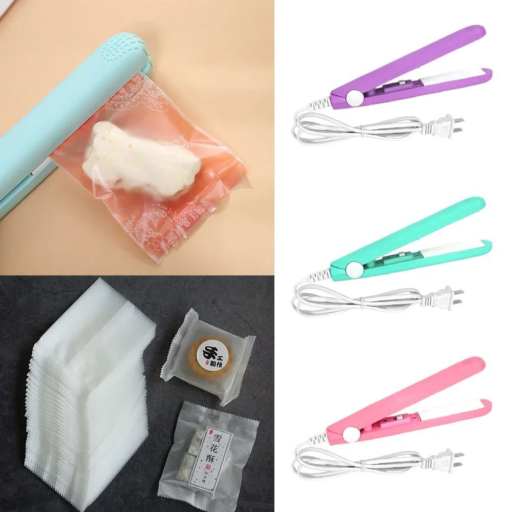Mini Portable Heat Sealer For Food Bags  Handheld Vacuum Seal Clip 4