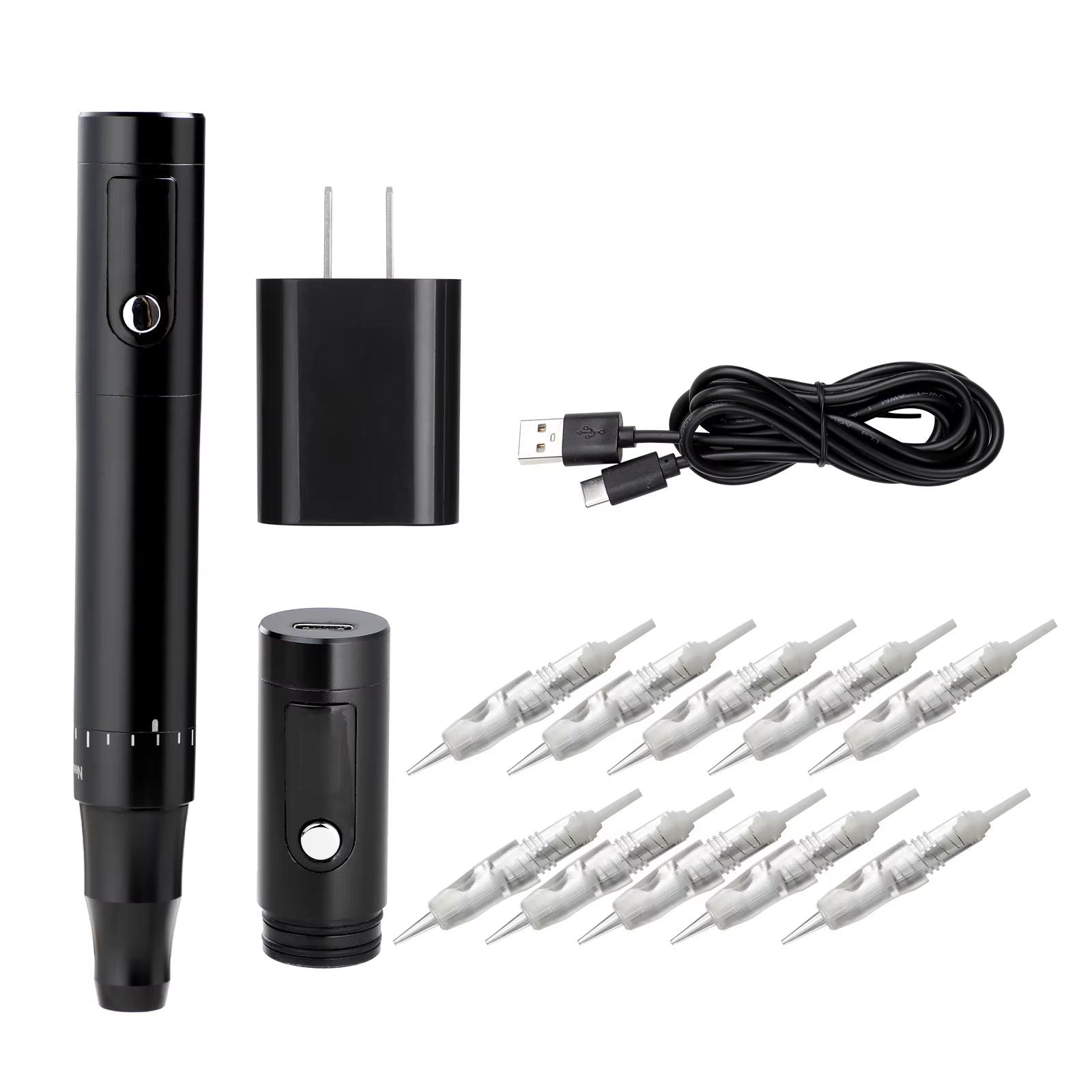 Stigma Wireless Tattoo Machine Kit  Professional Rotary Tattoo Pen With Power Supply  Needle Set Fo 17