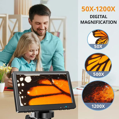 Digital Microscope 1200x Magnification With HD USB And LED Lights 4