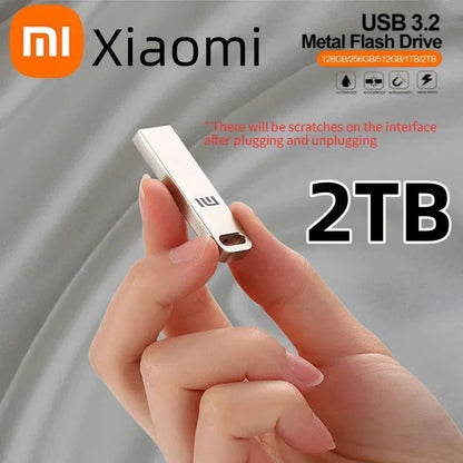 USB 3.2 Flash Drive Metal U Disk – Waterproof Type-C and USB Memory Stick 128GB–2TB