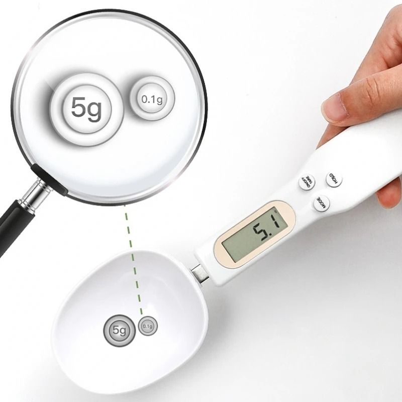 Digital Weighing Spoon Scale With LCD Display  Precision Kitchen Measuring Tool For Coffee Baking A 1