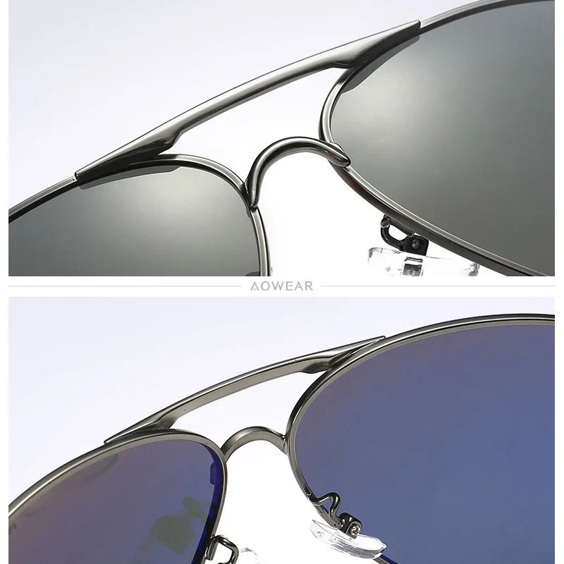 Mens Polarized Aviation Sunglasses Driving HD Pilot Sun Glasses 3