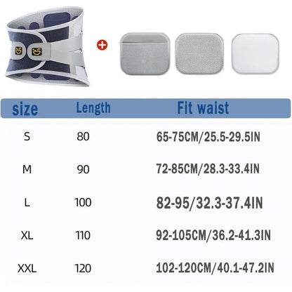 Back Brace Support Belt For Lower Back Pain Relief Adjustable Waist Lumbar Support 3