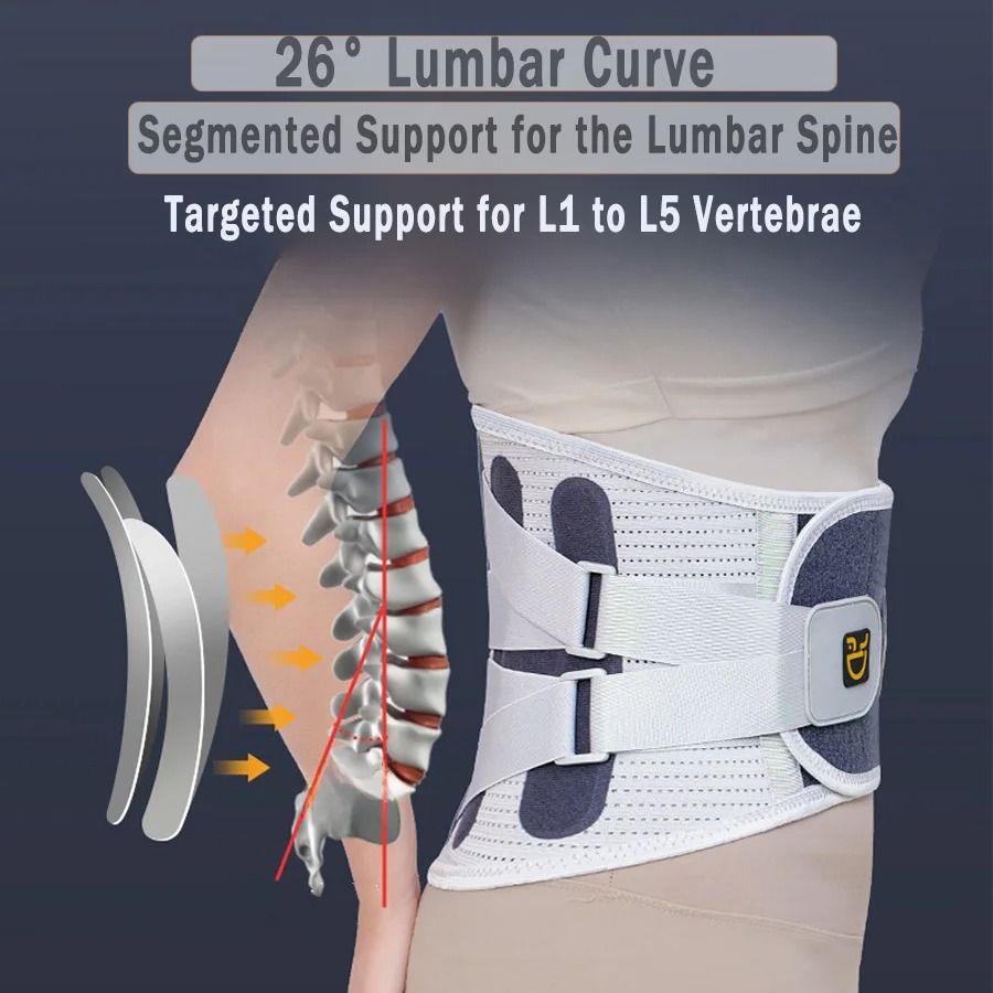 Back Brace Support Belt For Lower Back Pain Relief Adjustable Waist Lumbar Support 4