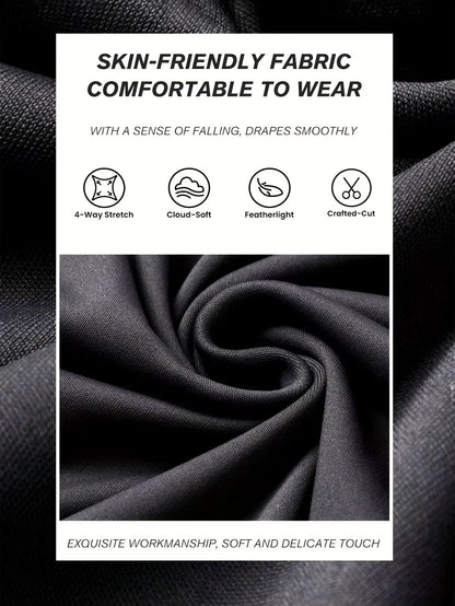 Womens High Waisted Slim Fit Flared Pants  Lightweight Wide Leg Black Trousers For Spring  Summer 5