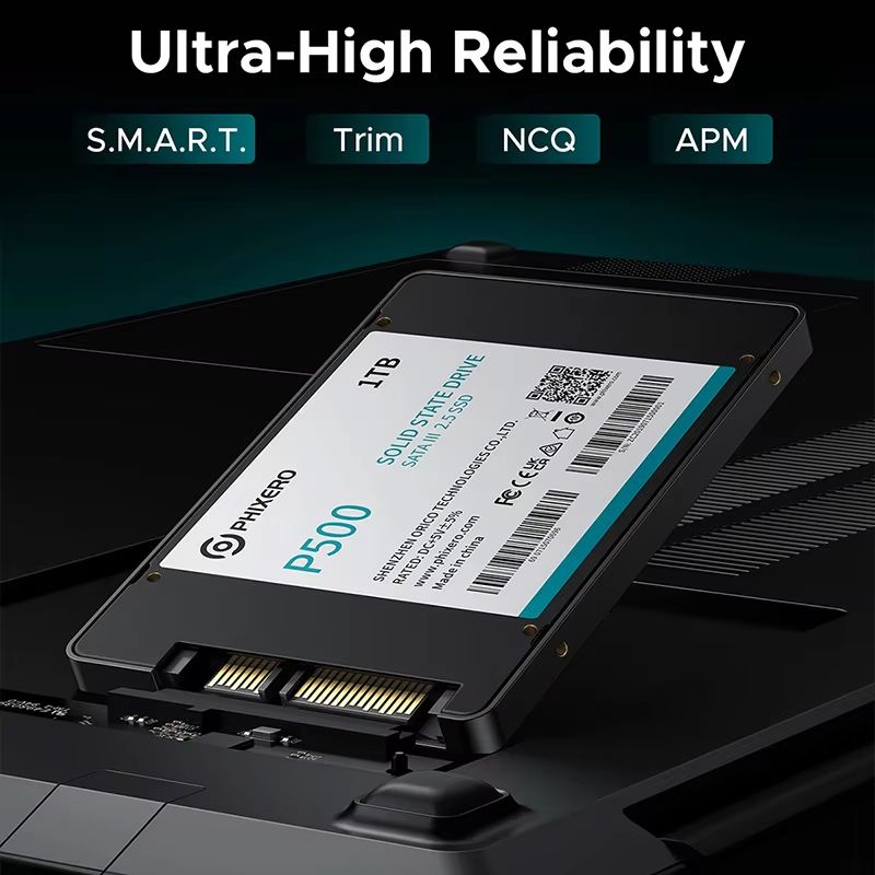 PHIXERO 25 SATA SSD Internal Hard Drive  HighSpeed Solid State Drive For Laptop  PC 128GB To 4TB 4