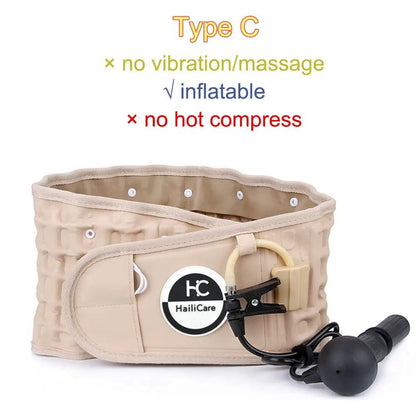 Heating Waist Massager Belt With Vibration And Inflatable Heated Pads 6