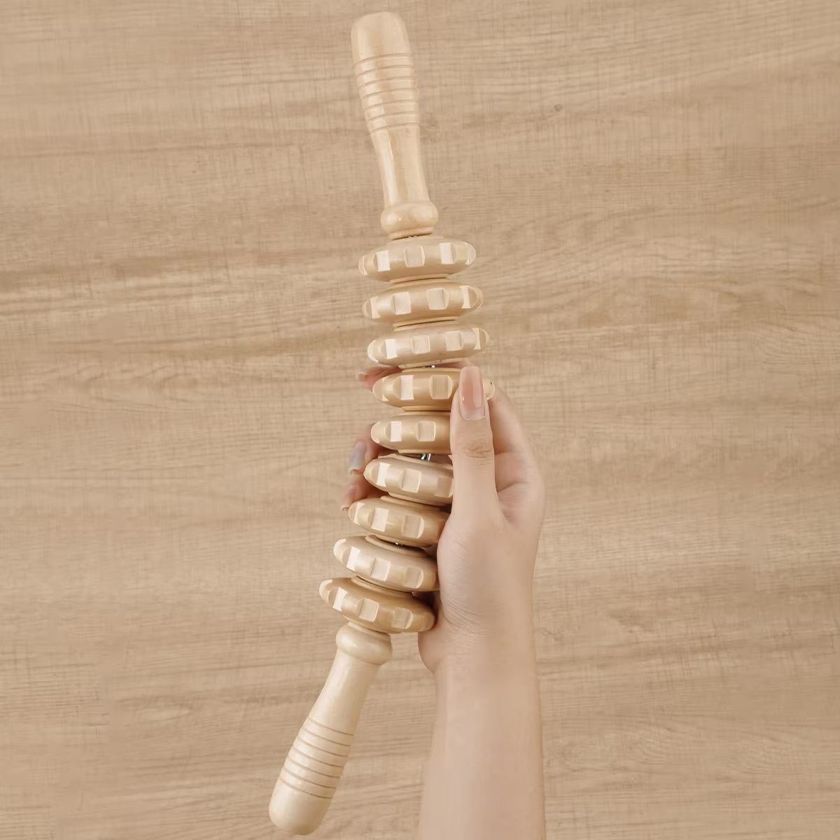 Wooden Therapy Massager Roller  Deep Tissue Fascia  Cellulite Relief Stick 3