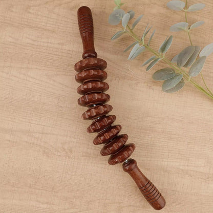 Wooden Therapy Massager Roller  Deep Tissue Fascia  Cellulite Relief Stick 11