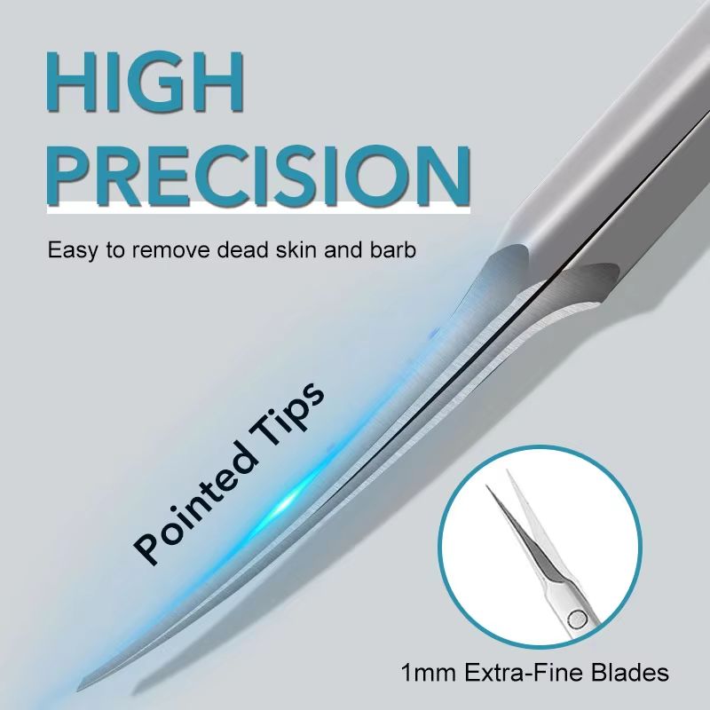 Precision Stainless Steel Cuticle Scissors  Dead Skin Remover  Russian Manicure Nail Scissors With  1